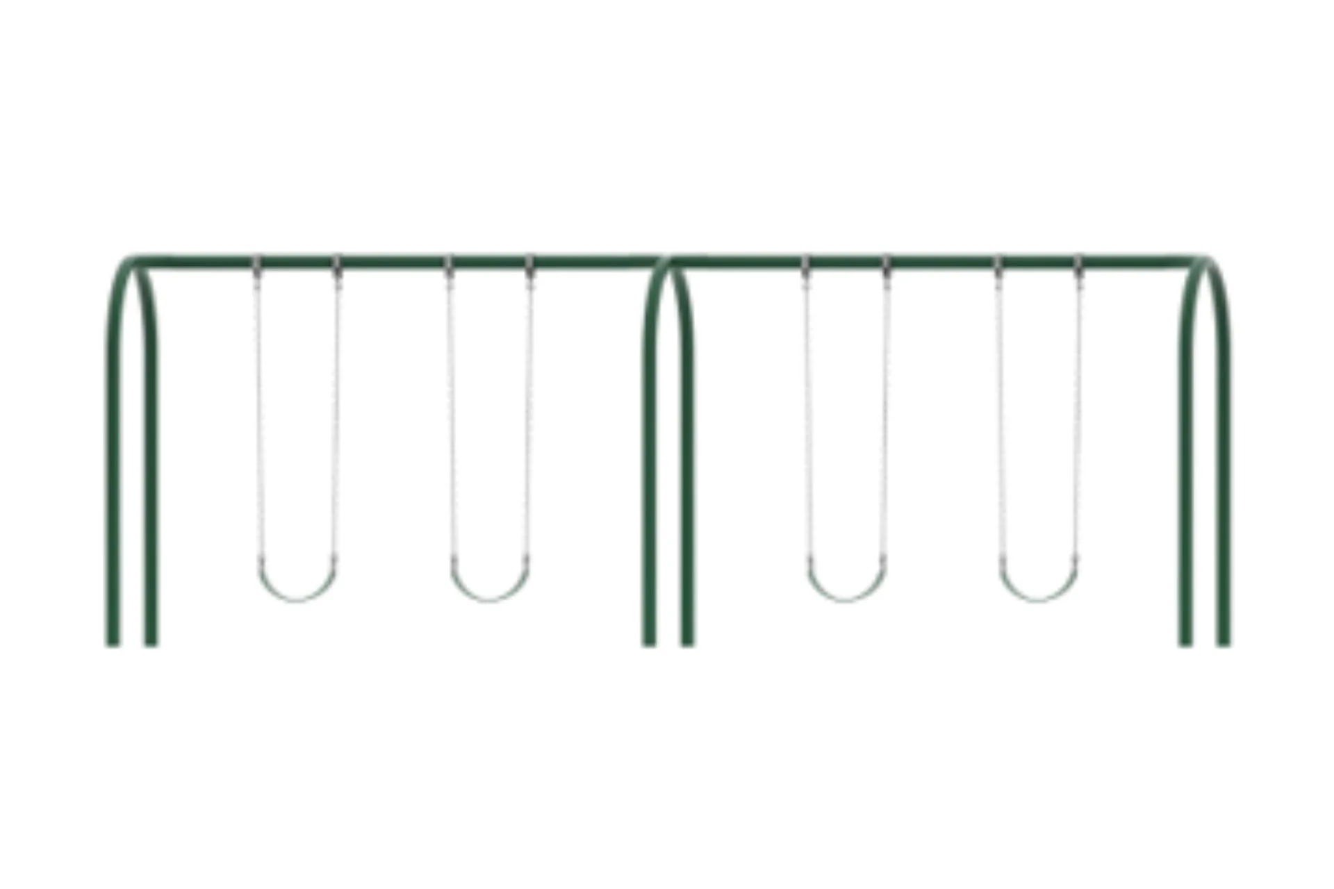 3.5 Inch Metal Post Arch Swing Set - Image 3