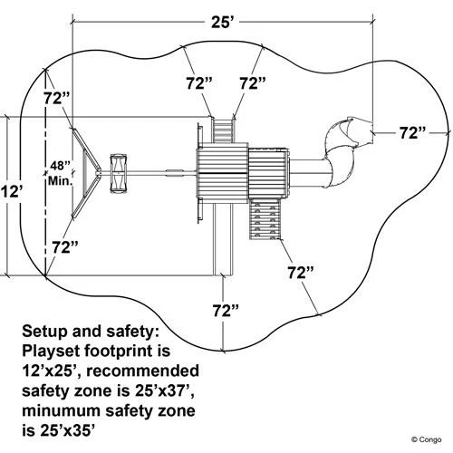 Congo Safari Lookout and Climber Swing Set - Image 3