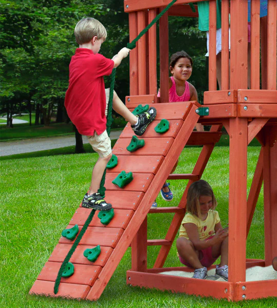 Double Down Wooden Swing Set - Image 5