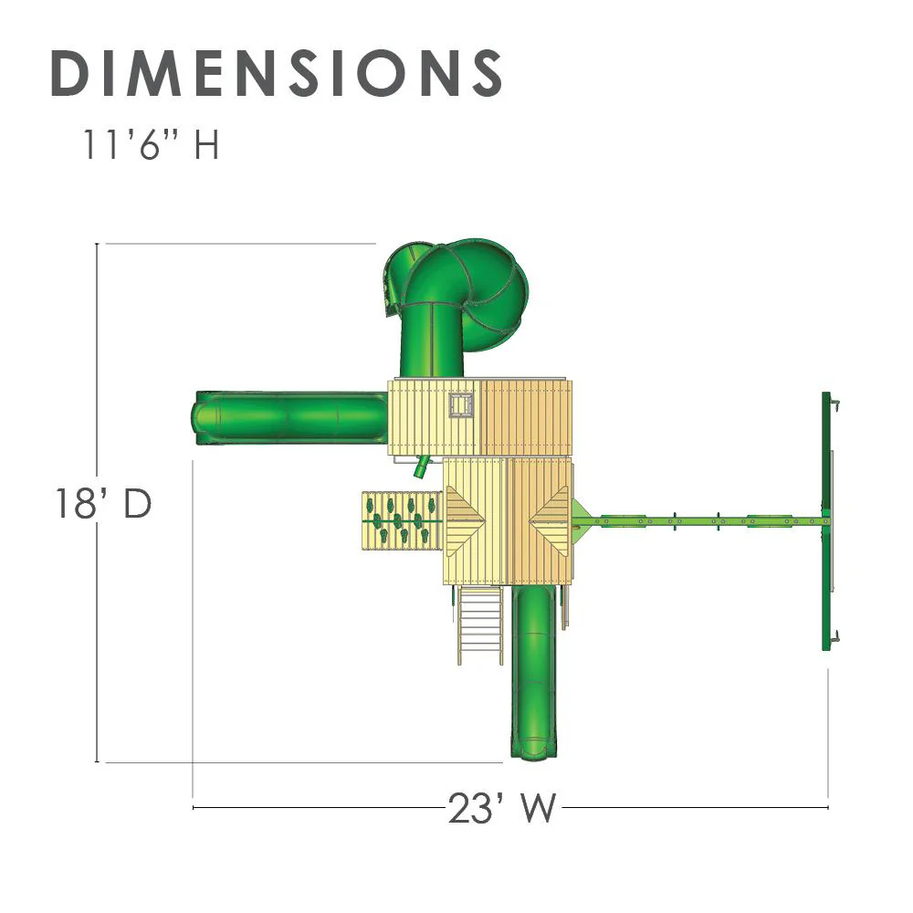Five Star Deluxe Wooden Swing Set - Image 3