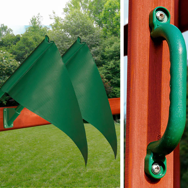 Five Star Deluxe Wooden Swing Set - Image 8