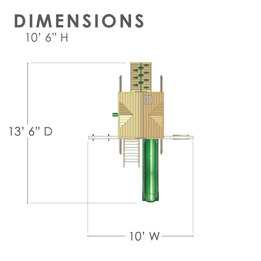 Five Star II Space Saver Wooden Swing Set - Image 8