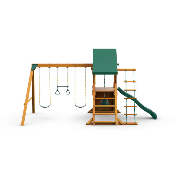 High Point Wooden Swing Set - Image 16