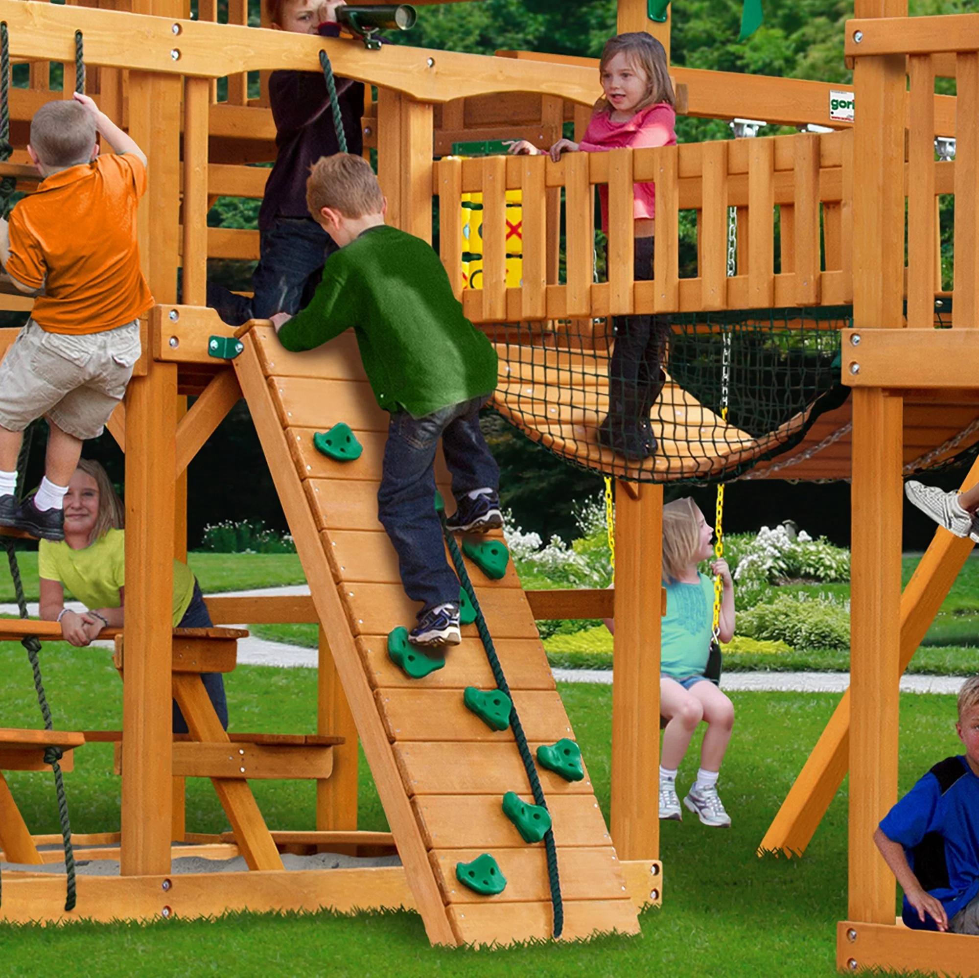 Treasure Trove I AP Wooden Swing Set - Image 9