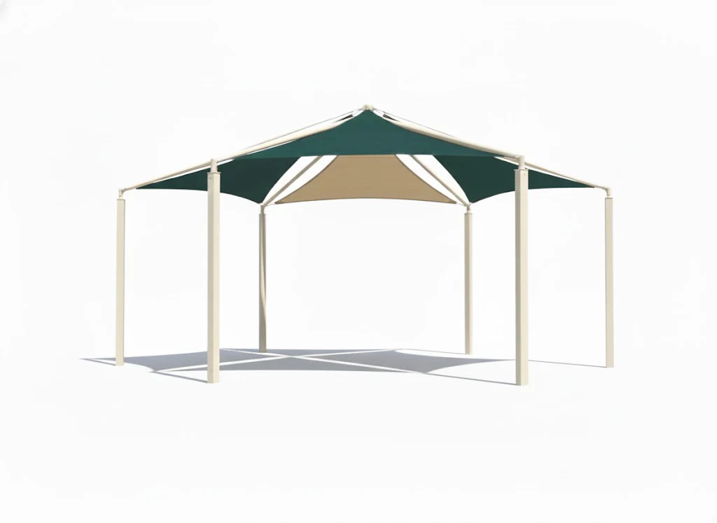 Hexagon Multi-panel Shade Structure - Image 3