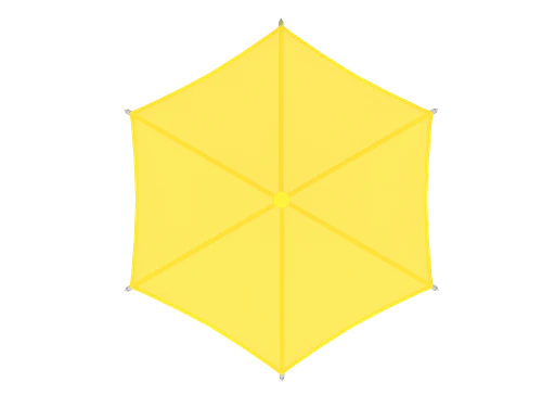 Hexagon Single Post Umbrella Roof Shade Structure - Image 3