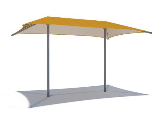 Hip Roof Shade Structure with 2 Posts - Image 10