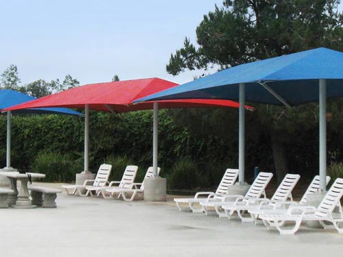 Hip Roof Shade Structure with 2 Posts - Image 3