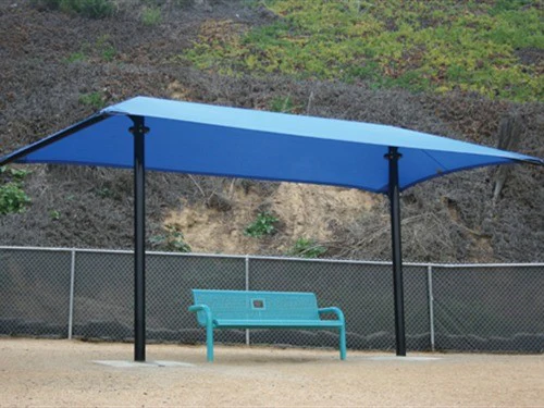 Hip Roof Shade Structure with 2 Posts - Image 9