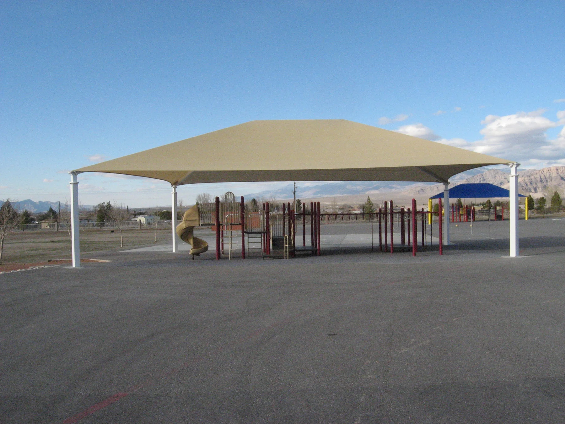 Hip Roof Shade Structure with 4 Posts and 12 Foot Entry - Image 14