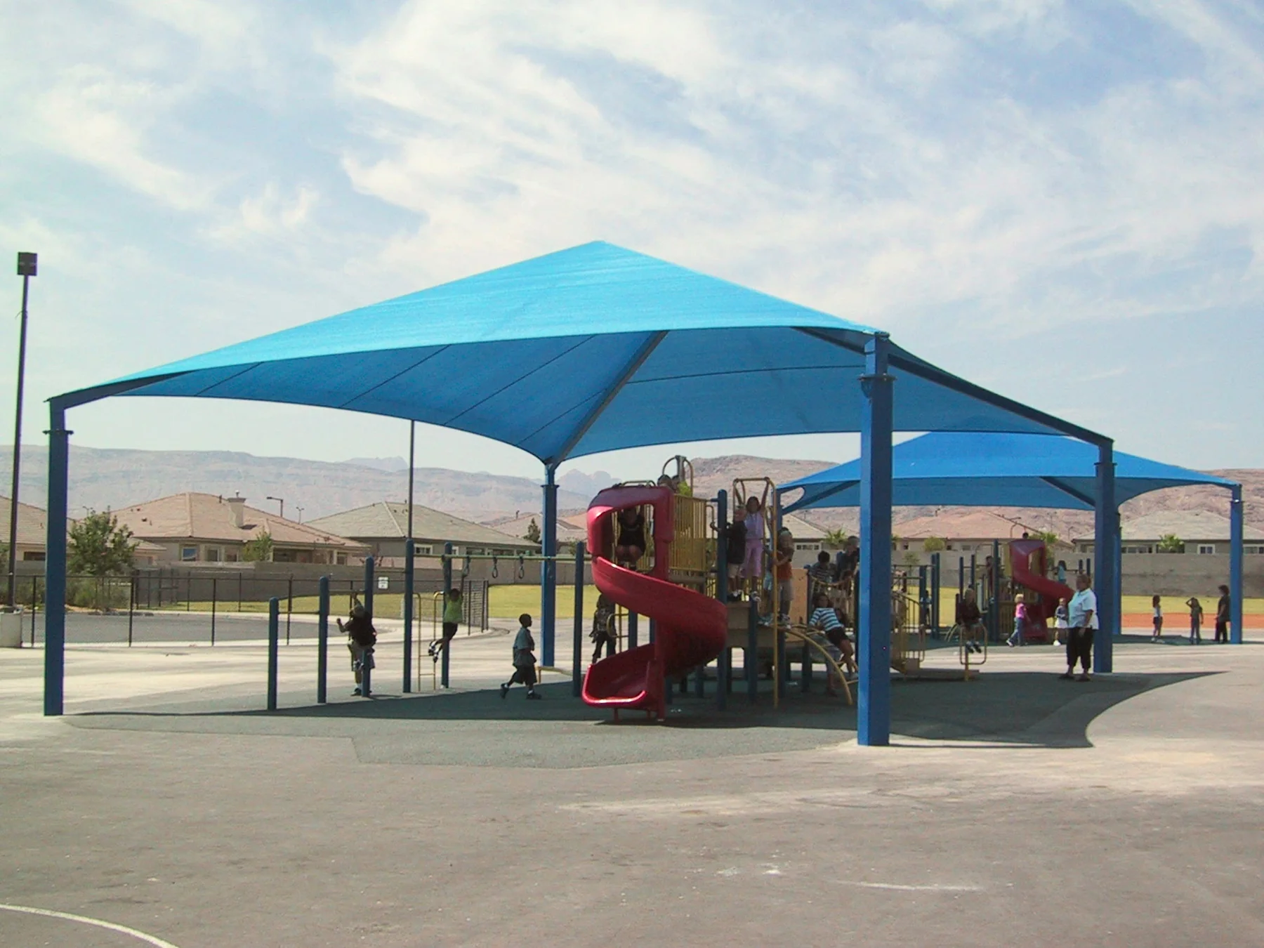 Hip Roof Shade Structure with 4 Posts and 12 Foot Entry - Image 16
