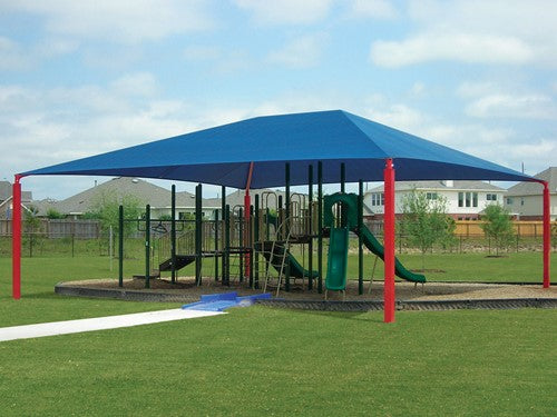 Hip Roof Shade Structure with 4 Posts and 12 Foot Entry - Image 4