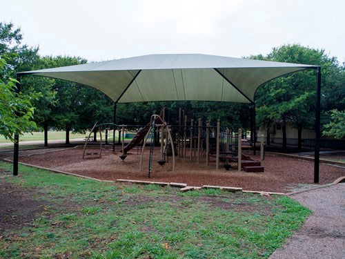 Hip Roof Shade Structure with 4 Posts and 12 Foot Entry - Image 6