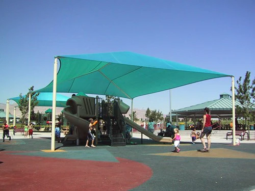 Hip Roof Shade Structure with 4 Posts and 9 Foot Entry - Image 8