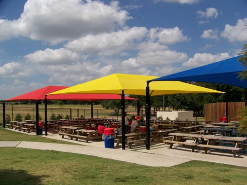 Hip Roof Shade Structure with 4 Posts and 8 Foot Entry - Image 4