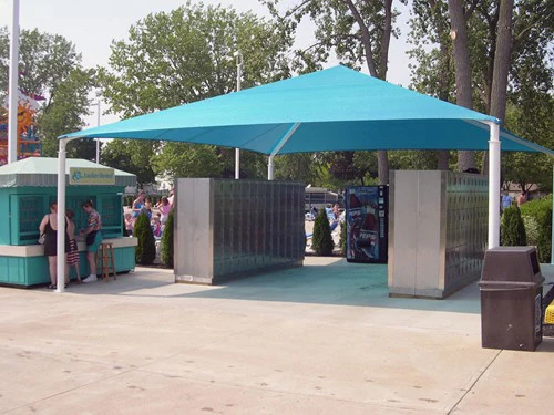 Hip Roof Shade Structure with 4 Posts and 8 Foot Entry - Image 5
