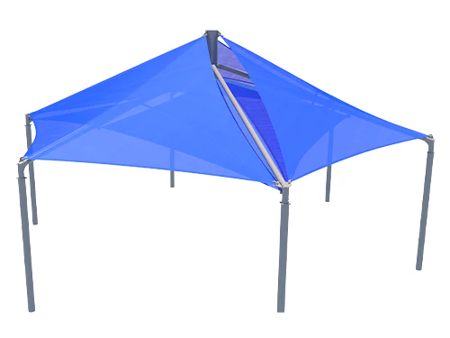 Mariner Hexagon Shade Structure with 6 Posts - Image 8