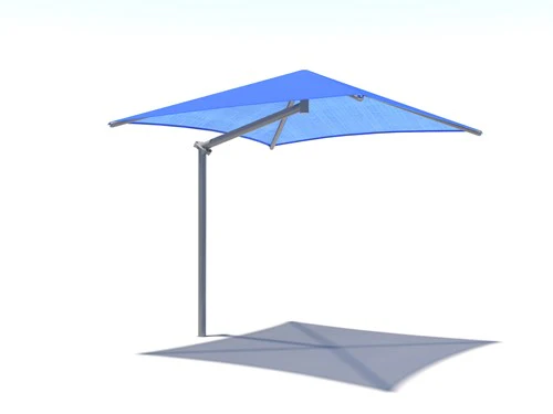 Single Post Pyramid Cantilever Shade Structure - Image 14