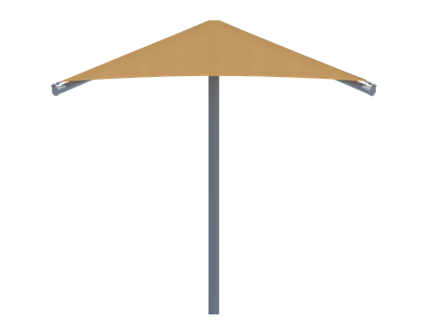 Single Post Pyramid Roof Shade Structure - Image 4