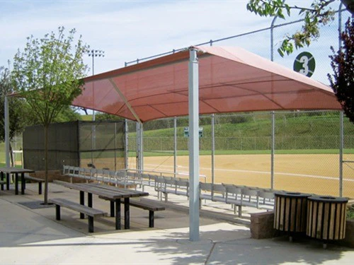 Slanted Hip Shade Structure with 4 Posts - Image 4