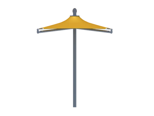 Solana Cantilever Single Post Shade Structure - Image 5