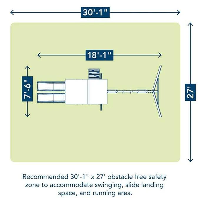 Treasure Cove Wooden Swing Set - Image 3